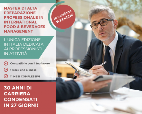 Master in Food Beverages Management - edizione Ween End